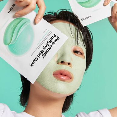 Dr. Jart Pore Remedy Čisticí bahenní maska Pleťová maska ze zeleného jílu odstraňuje nečistoty 13g