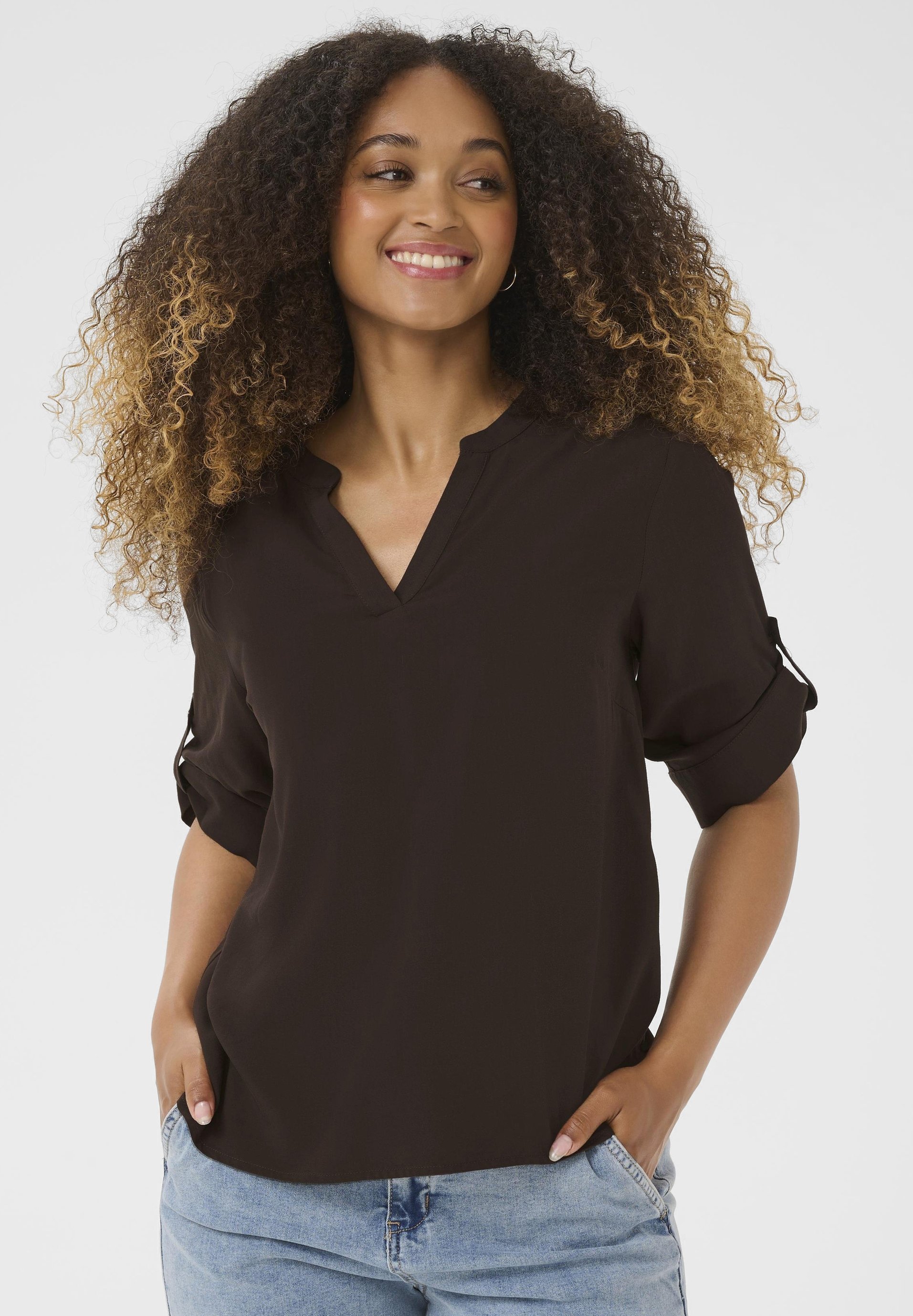 Love Copenhagen LUDA FOLD UP - Bluse - Java