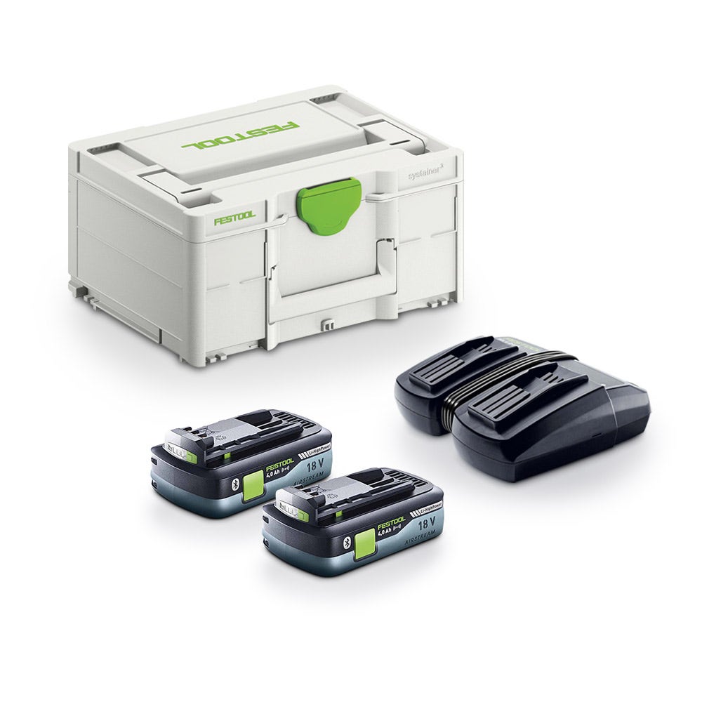 FESTOOL SYS 18V 2 x 4,0Ah TCL6 Duo Energiekit im Systainer 577106