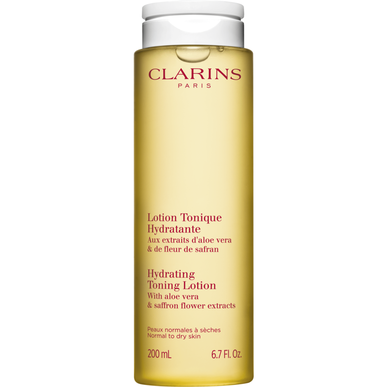 Clarins hidratantni tonizirajući losion s aloe verom, tonik za čišćenje lica, normalna do suha koža, 200 ml