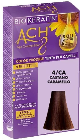 BIOKERATIN Biokeratin Ach8 4/Ca tinte para el cabello marrón caramelo