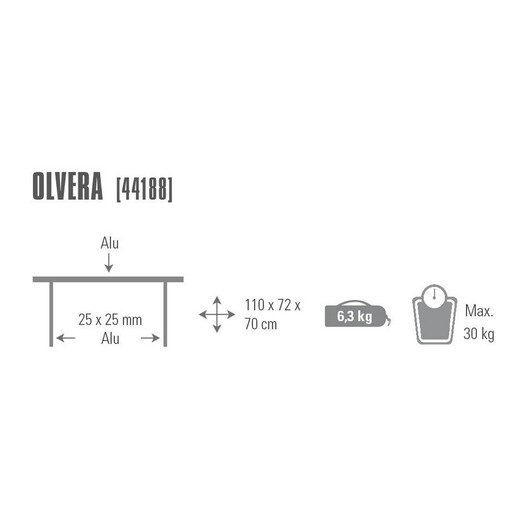  Mesa Plegable High Peak Olvera