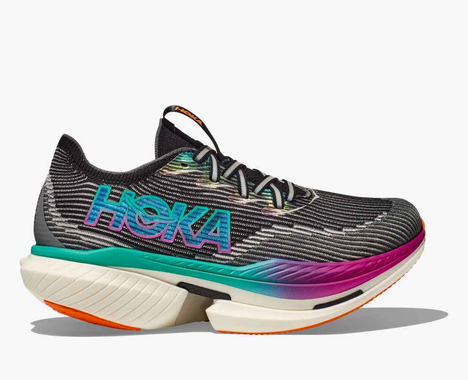 HOKA Cielo X1 Zwart/Elektrisch Aqua