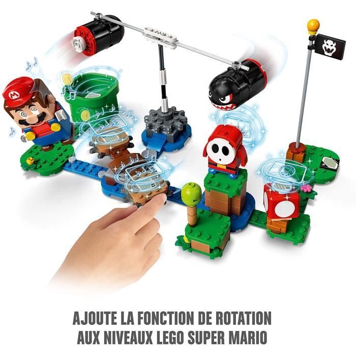 Jeu de construction LEGO - Super Mario - Ensemble d'extension Barrage de Bill Bourrins - 132 pièces