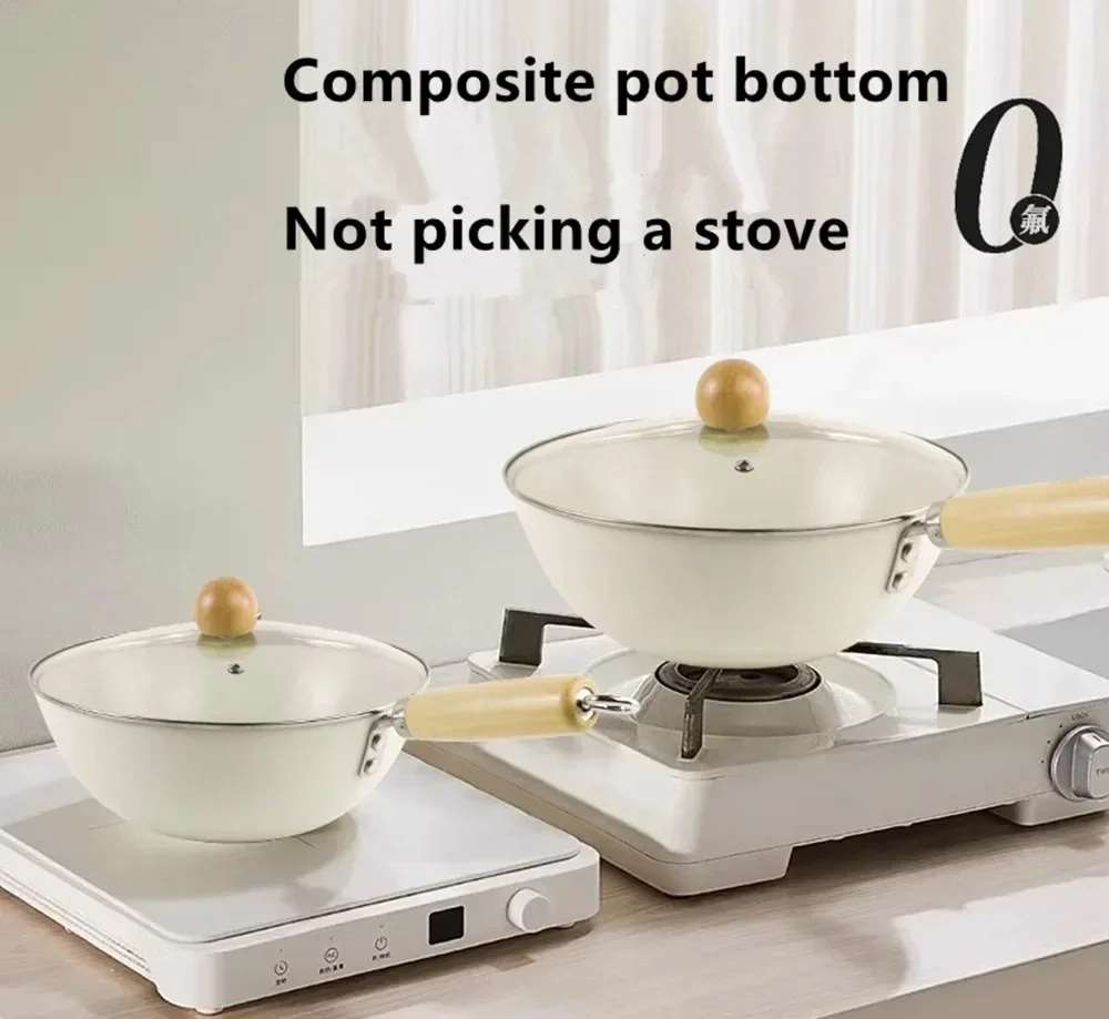 Poêle antiadhésive en céramique, poêle à frire, wok, poêle à steak, poêle à crêpes, compatible avec les plaques à induction, les cuisinières à gaz, casserole spéciale, antiadhésive