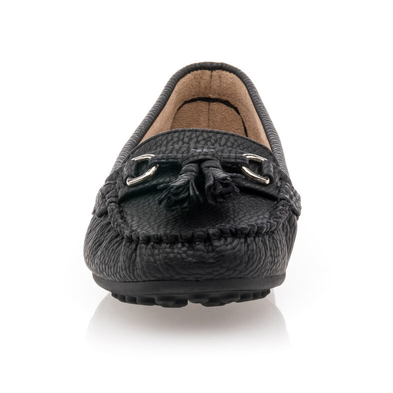 Svarta loafers/båtskor för kvinnor