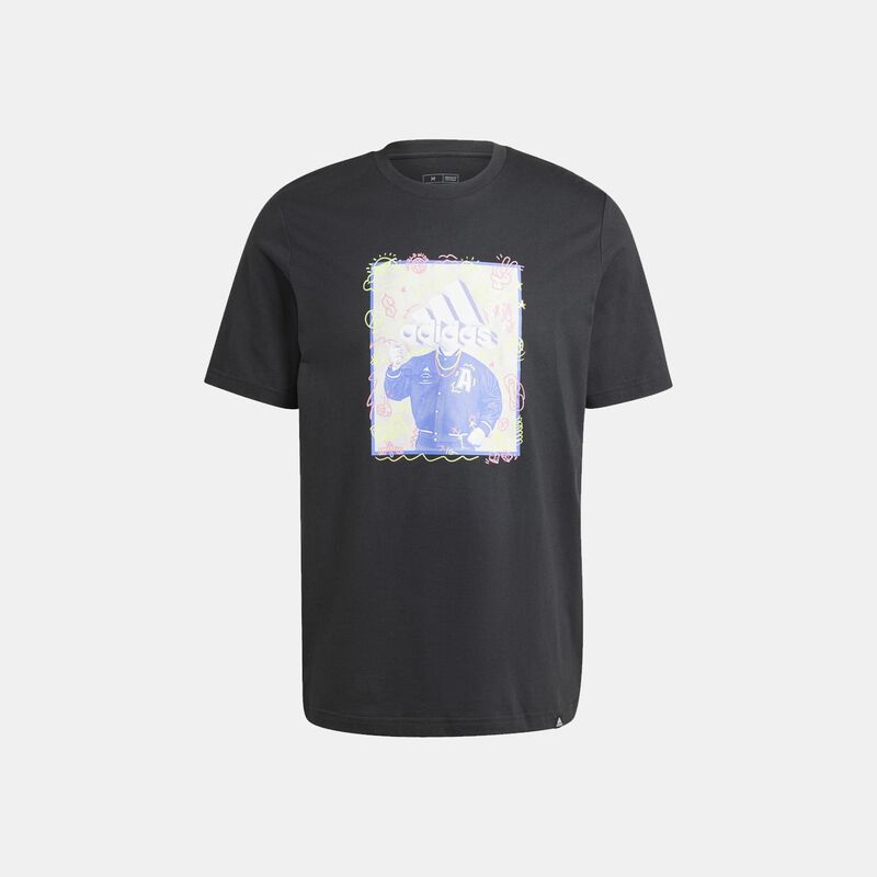 T-shirt herr Adidas M DOODLE T SVART