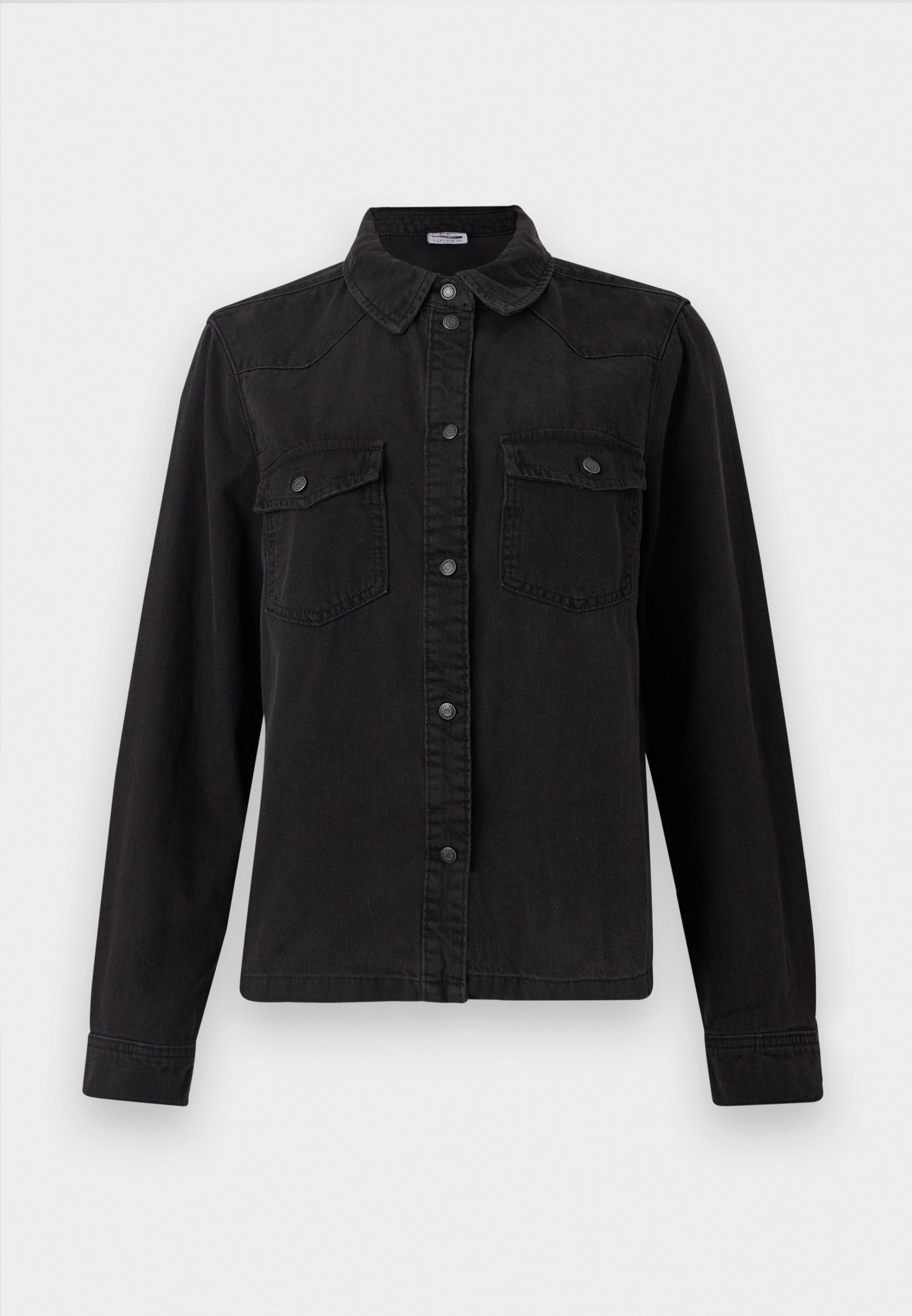 Noisy May NMNEW SIGNE - Blouse met knoopsluiting - zwarte denim