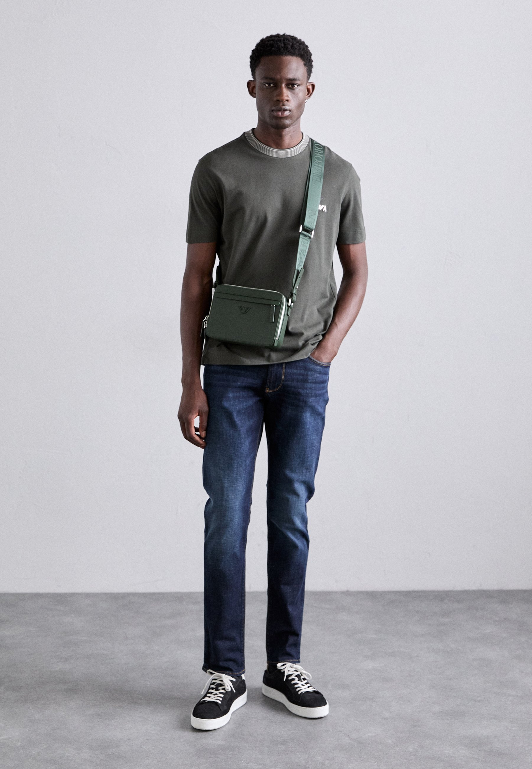 Emporio Armani MINI UNISEX - Skulderveske - dark grey