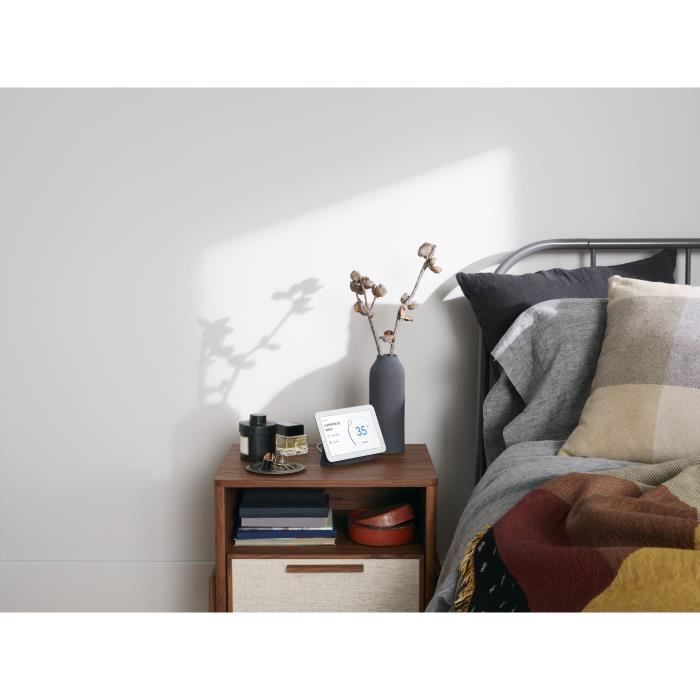 Enceinte intelligente sans fil Bluetooth et Wi-Fi - GOOGLE - Nest Hub 2nd Gen Charbon