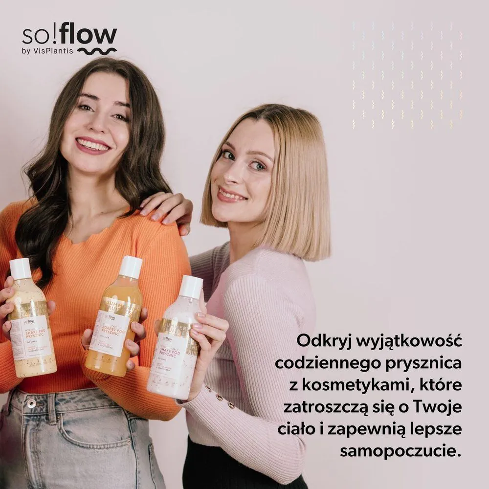 So!Flow Wygładzający shake pod prysznic, Pitahaja i granat