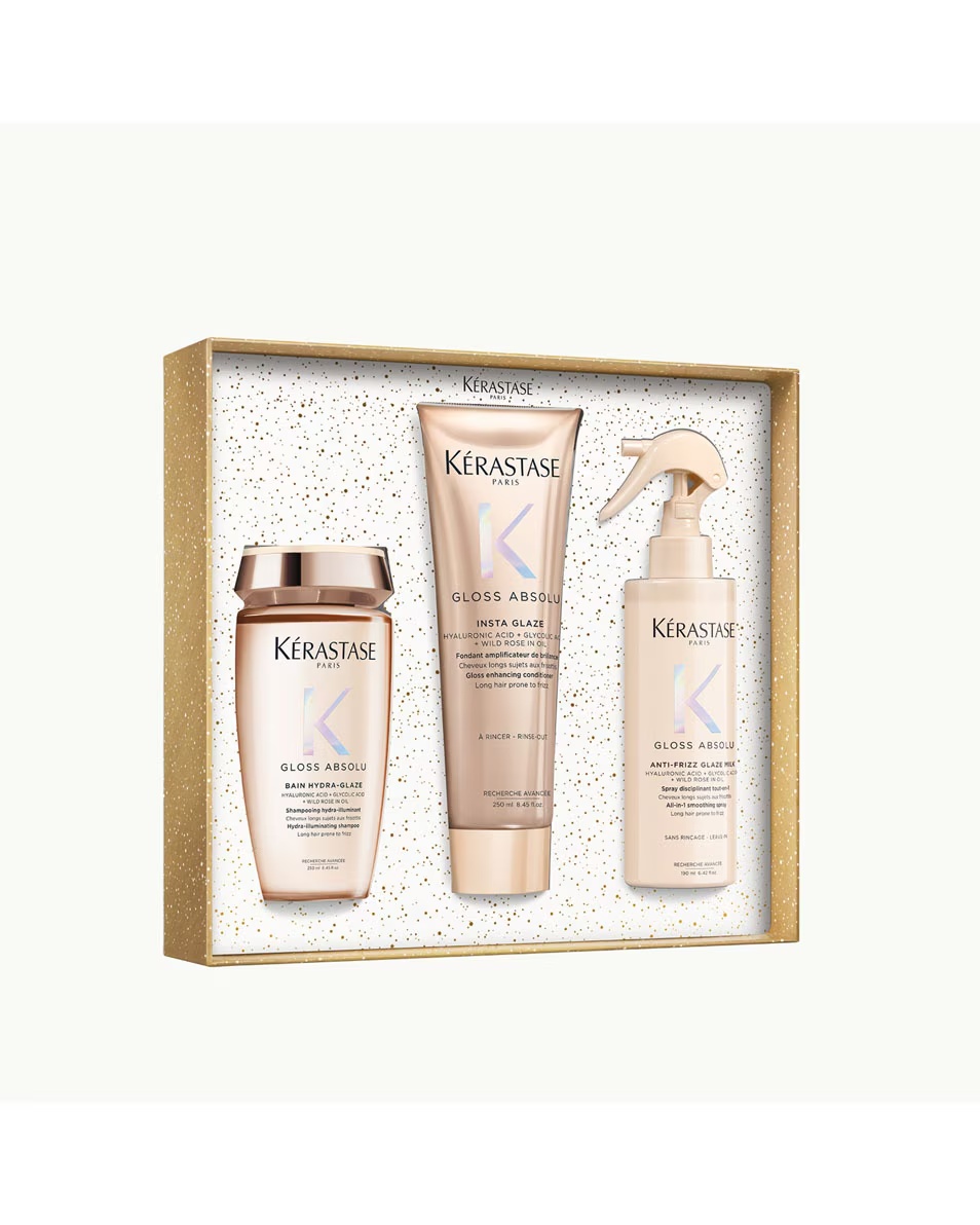 Σετ KÉRASTASE Gloss Absolu για μακριά μαλλιά με τάση φριζαρίσματος