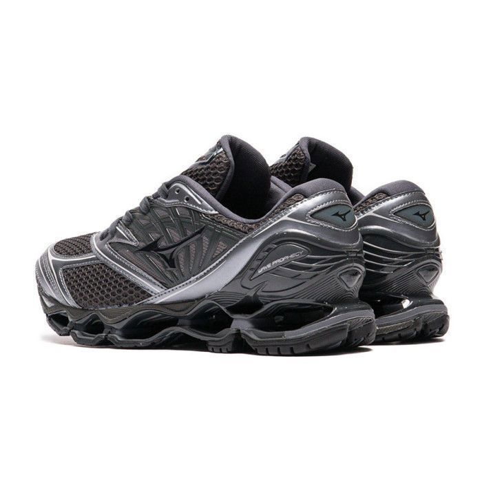 Mizuno Wave Prophecy LS Sneakers – Sand Black Black Metallic Grey – Performance & Elegance