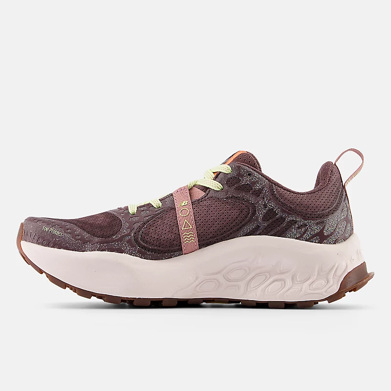 Fresh Foam X Hierro v8 Damen-Schaumstoff – Lakritz mit Gulf Red und Pink Granite