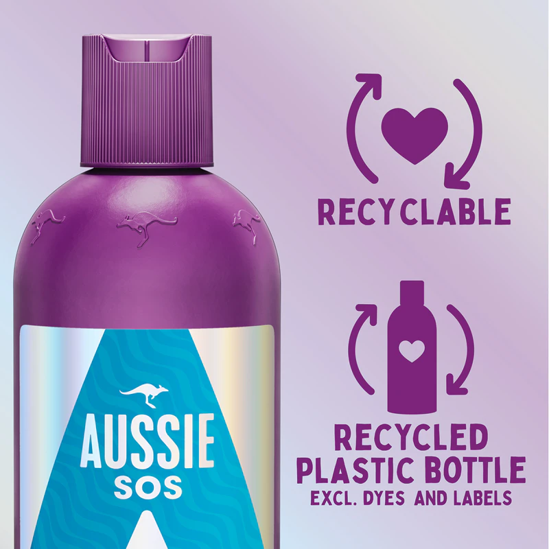 Conjunto inovador de hidratação capilar Aussie SOS Sooth & Hydrate