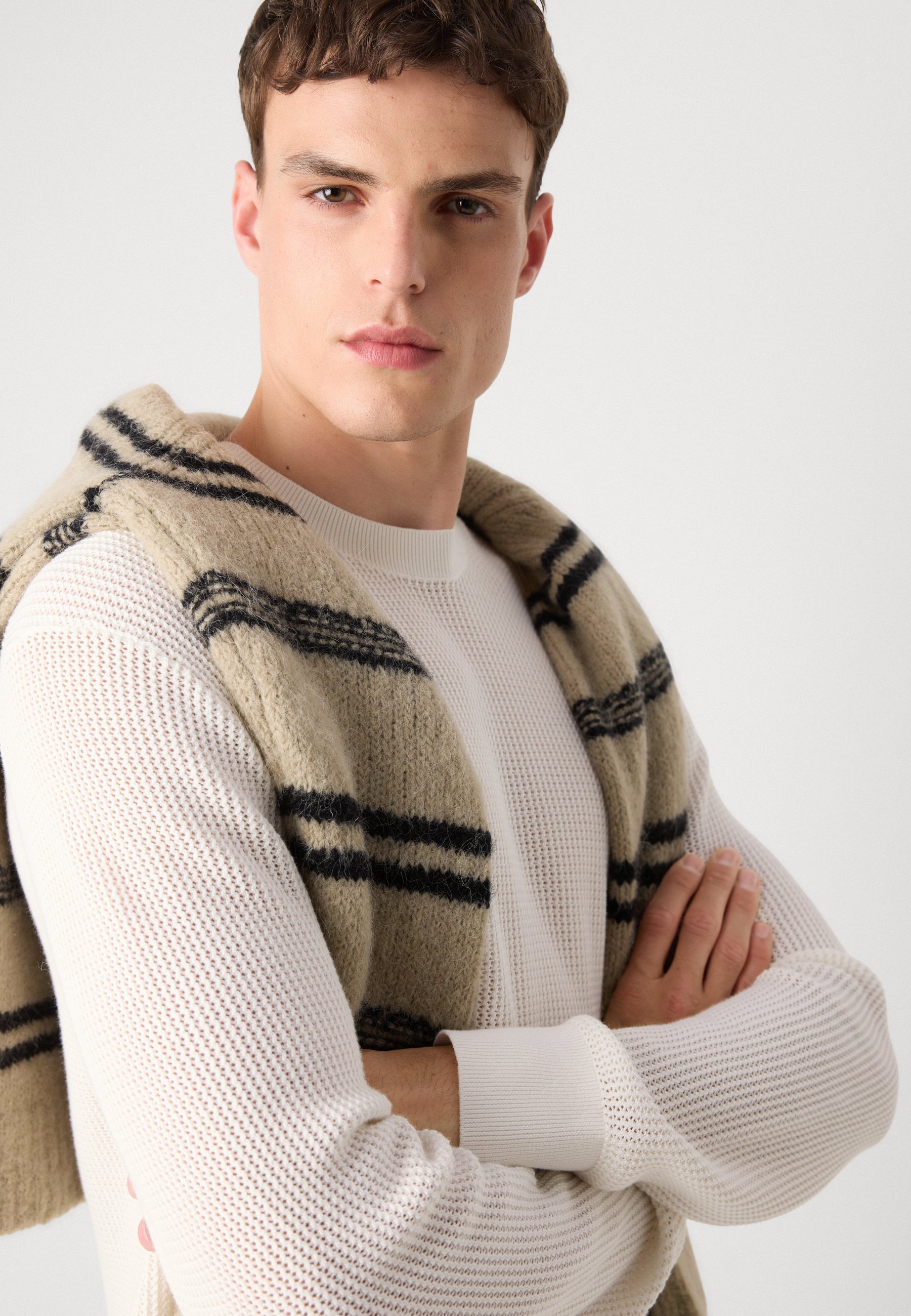 Calvin Klein Jeans CREW - Trui - tofu