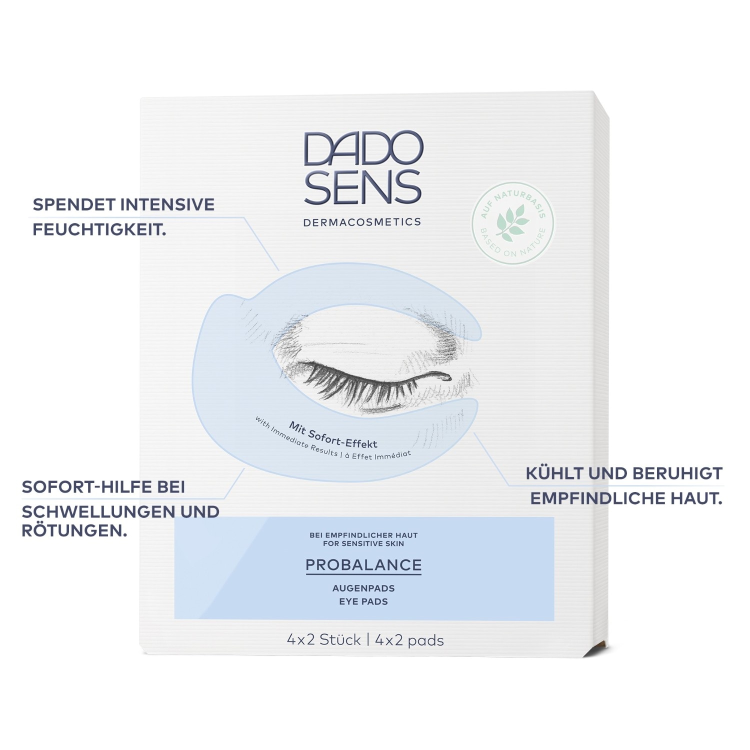 DADO SENS Dermacosmetics øyeputer PRO BALANCE PROBALANCE ØYEPUTTER 4 x 2 puter - 4 stk.