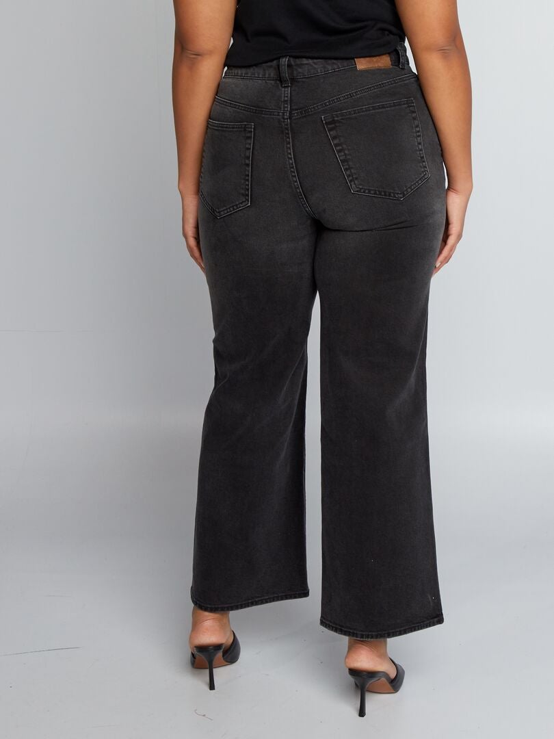 Pantalones vaqueros de pierna ancha - GRIS