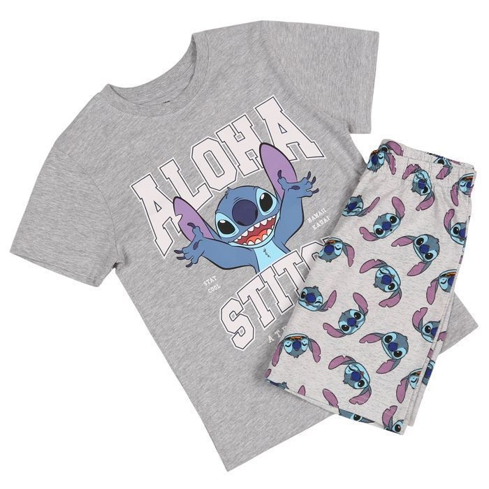 Pijama de dos piezas de algodón con estampado de Disney para niños, de manga corta, para verano, 98 cm.