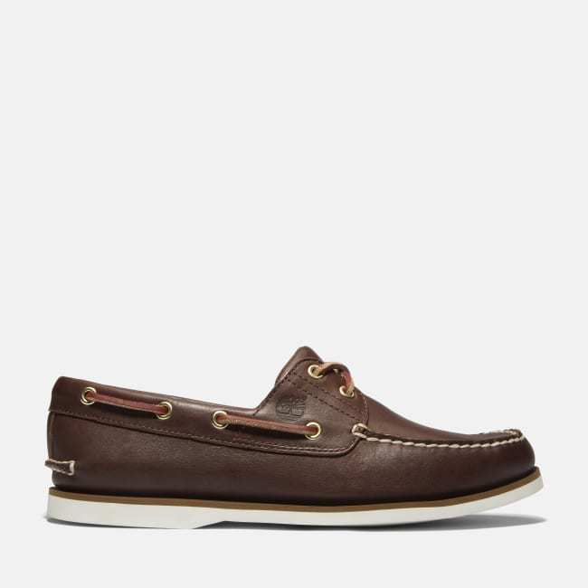 Scarpa da Barca Classic Two-Eye da Uomo in                marrone