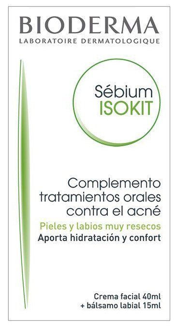 „Sebium Isokit“ veido kremas ir lūpų balzamas Veido drėkikliai iš vaistinės