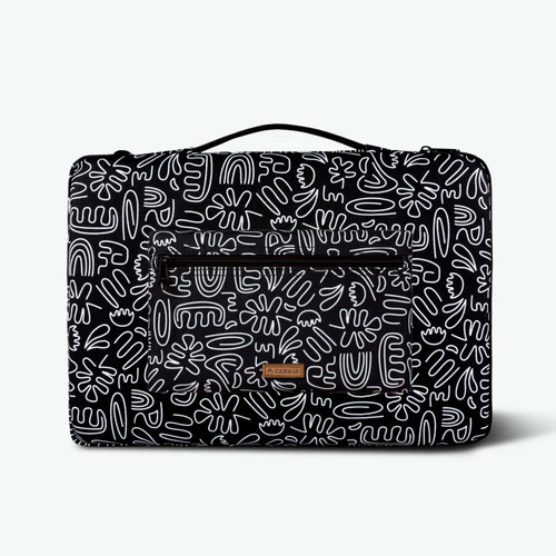 Cabaia Funda negra para portátil Business Bay de 13/14 pulgadas
