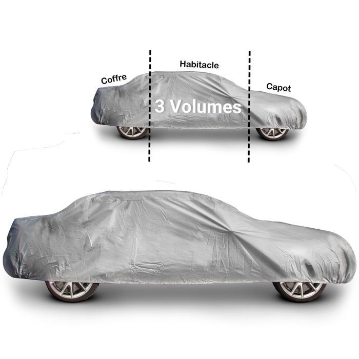 Funda para coche WERKA PRO con forro, para sedán, talla S (406x165x119cm)