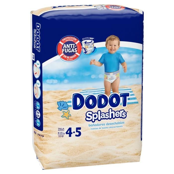 Swim diapers - Dodot - Splashers Size 4-5 - Leakproof - Comfortable fit - Multicoloured