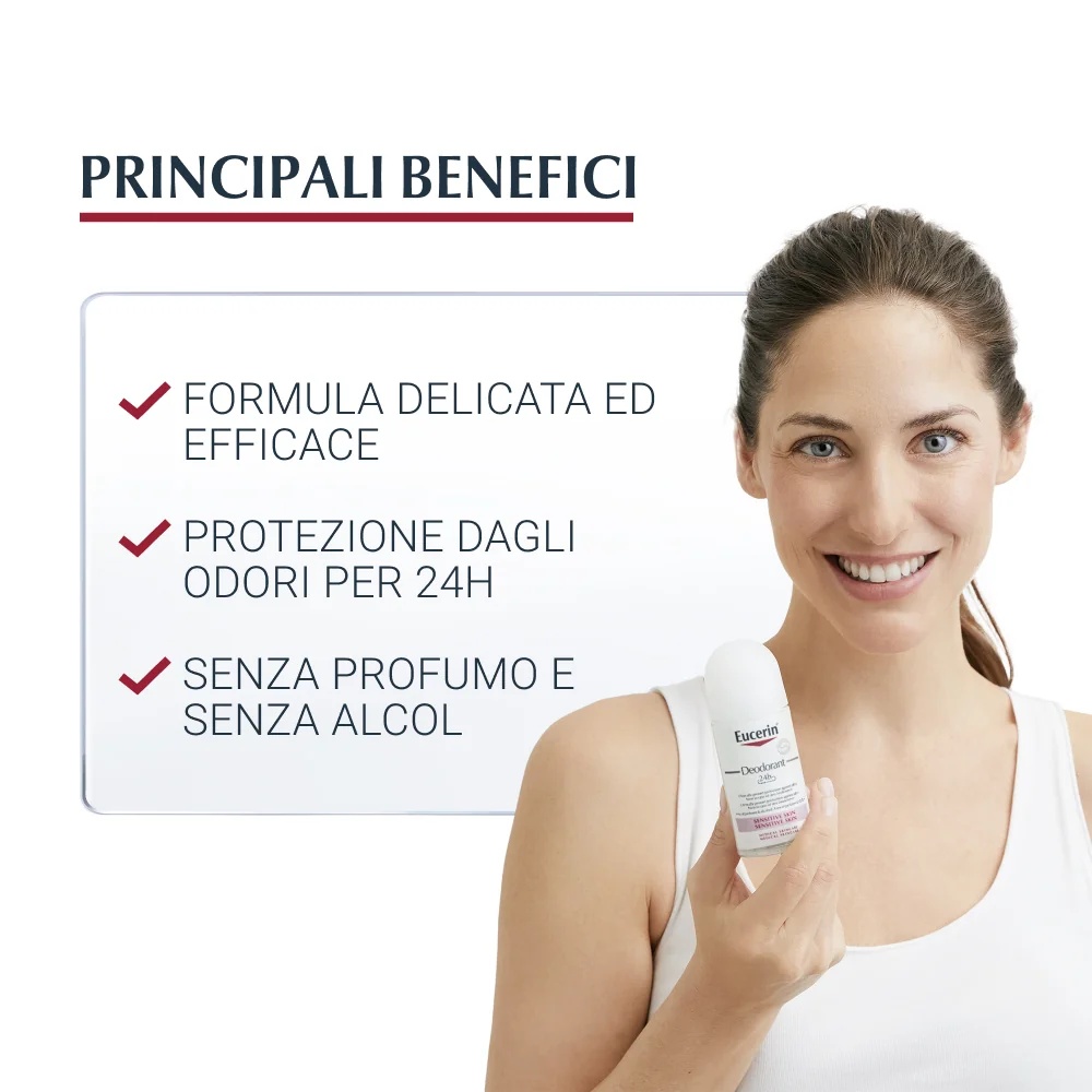 EUCERIN Eucerin dezodorans roll-on 24h 50 ml za osjetljivu kožu