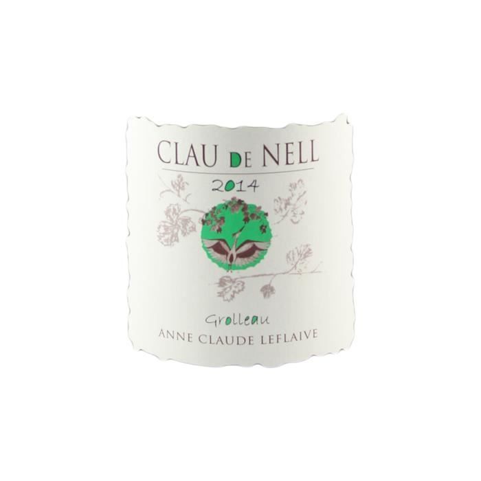 Clau de Nell Grolleau Rouge 2014 - Bio - Lot de 3x75cl - Appellation IGP Val de Loire - Vin Rouge du Val de Loire - Cépage Grolleau