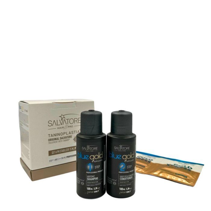 SALVATORE Blue Gold Premium Kit 100ml x2 - Taninoplastie