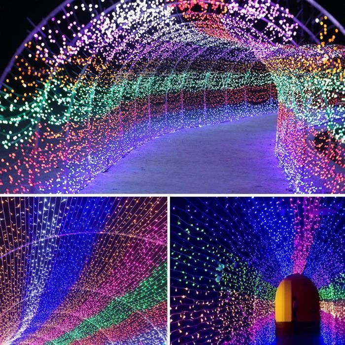 30M Outdoor LED String Lights, Christmas Lights with 8 Modes, IP44 Waterproof for Garden Decoration, Multicolor