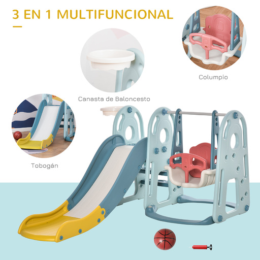 Homcom 331-005 Kinderschaukel und Rutsche