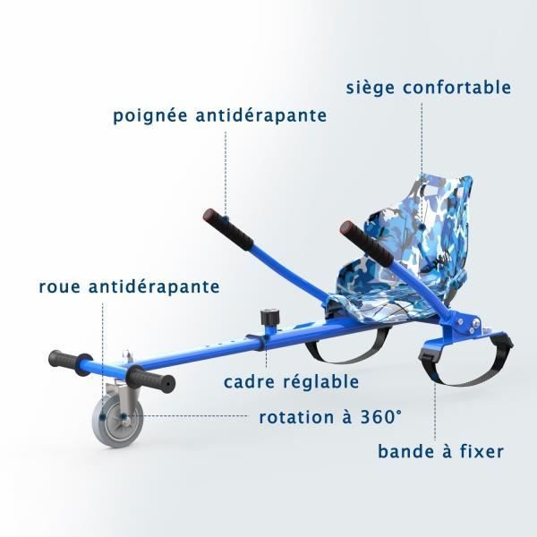 Hoverkart UNIVERSAL COMPATIBLE WITH ALL TYPES OF HOVERBOARDS Navy Blue