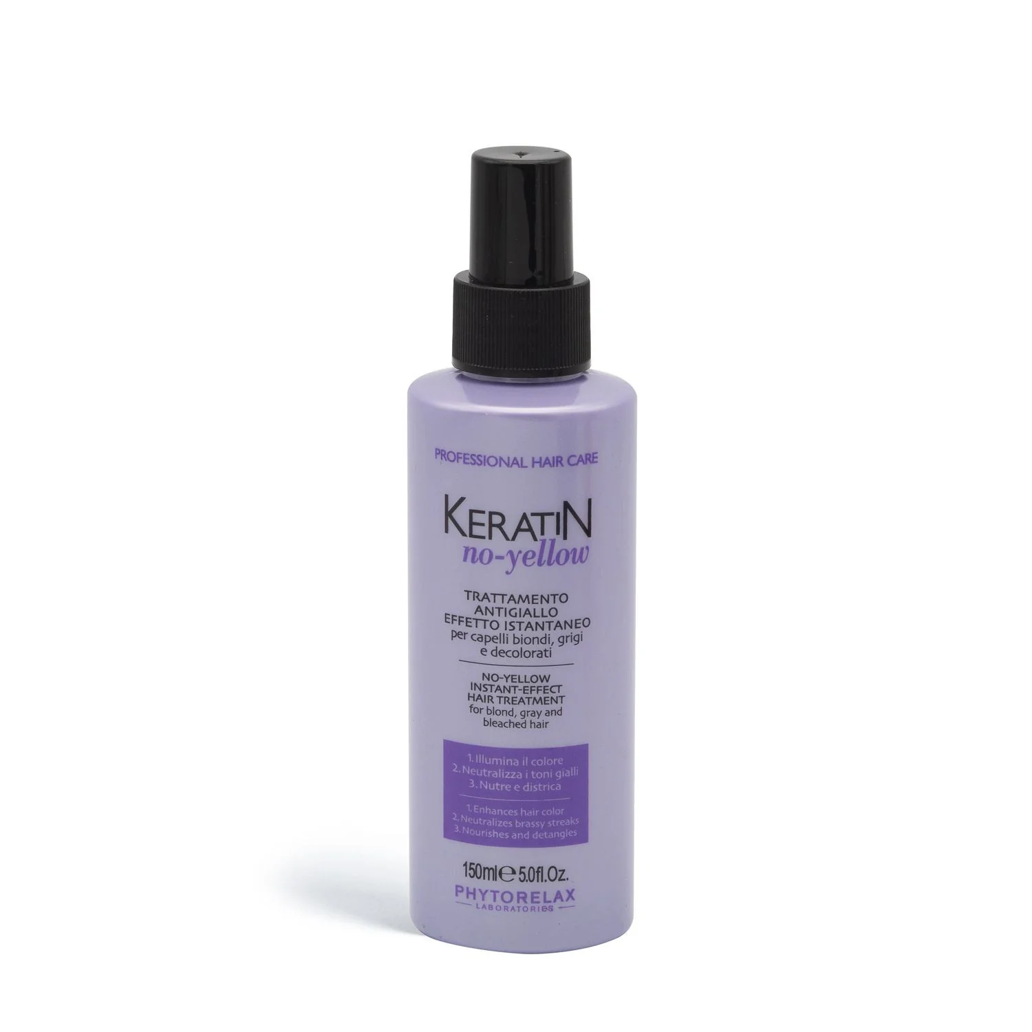 Keratin No-Yellow Trattamento Antigiallo Effetto Istantaneo - Spray Capelli