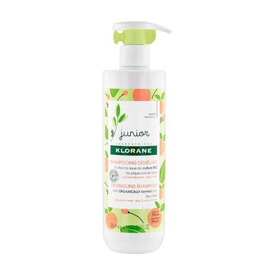 Klorane Junior Detangling Peach -shampoo lapsille 3-vuotiaista ylöspäin, 500 ml