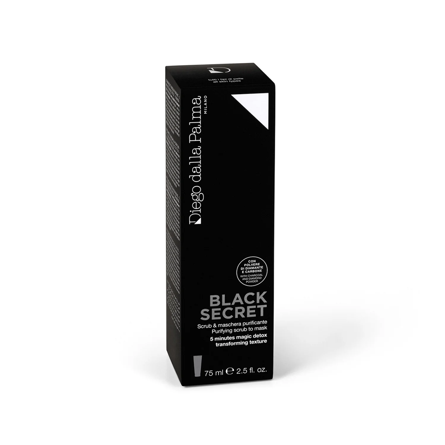 Black Secret Scrub & Maschera Purificante - Maschera Purificante viso, Esfoliante Purificante viso