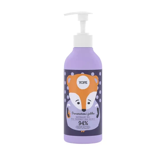 Yope Naturalny żel pod prysznic dla dzieci Pomarańcza i Jabłko 400ml