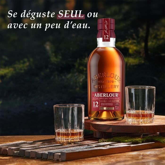 Aberlour - 12 anni - Scotch Single Malt Whisky con confezione regalo - 40,0% vol. - 70 cl - senza confezione regalo
