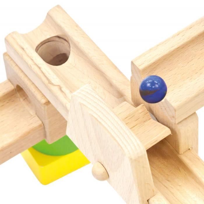 Jeu de construction - Bino - Marble Run - 40 pièces - Bois - Pour enfants à partir de 3 ans