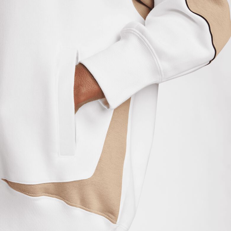 Felpa sportiva oversize in pile con cappuccio