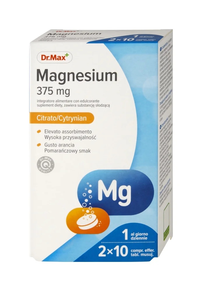 DR. MAX Dr. Max Magnesium 375 mg 20 tb Αποτελεσματικό συμπλήρωμα διατροφής μαγνησίου