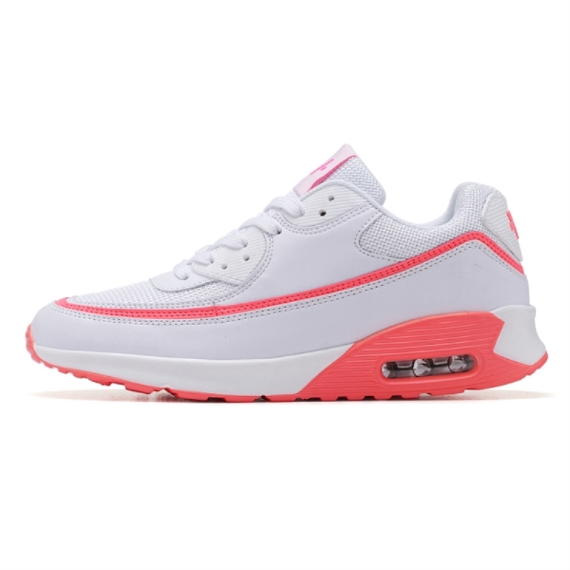 Scarpe da ginnastica in pelle da uomo e da donna di tendenza 2021, scarpe primaverili con ammortizzazione ad aria e lacci, scarpe da ginnastica di qualità nere e rosse per coppie innamorate