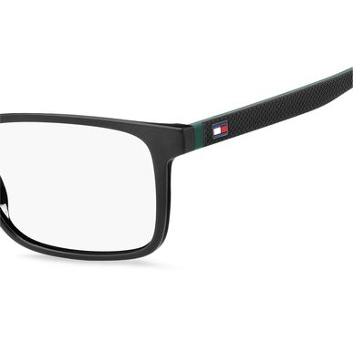 Tommy Hilfiger juodi akinių rėmeliai TH017 Tommy Hilfiger