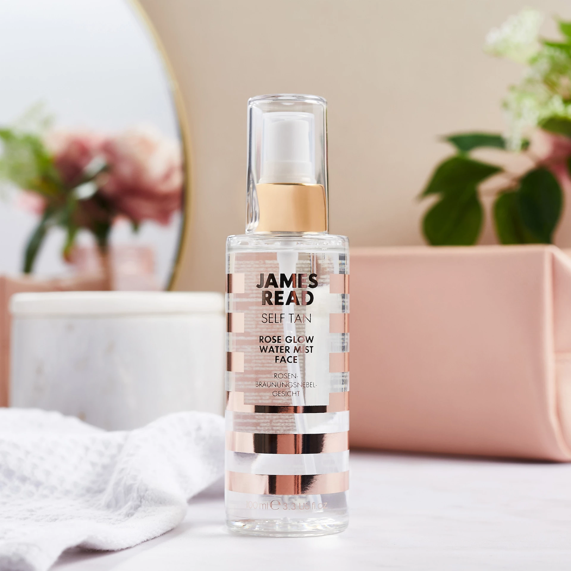 Ceață de bronzare Rose Glow pentru față 100 ml - James Read