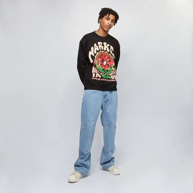 Dubbele knie denim broek