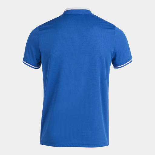 Joma Championship VI Royal White poloshirt met korte mouwen