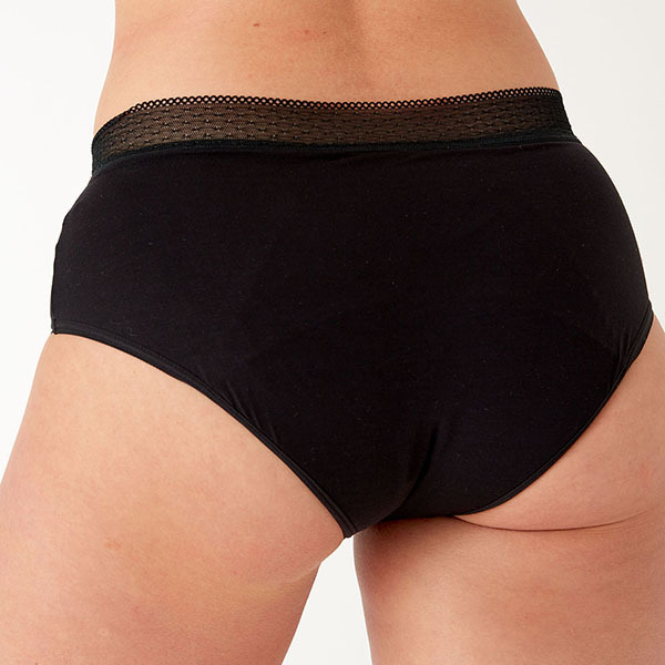 Pretty Polly Periodenhose, Hipster-Shorts, Schwarz - XXL