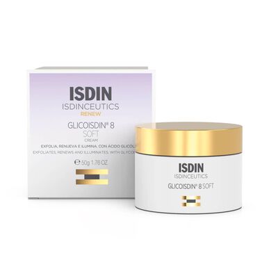 Isdinceutics Renew Glicoisdin 8 Soft Cream Gezichtscrème met peeling- en gladmakende werking 50 g