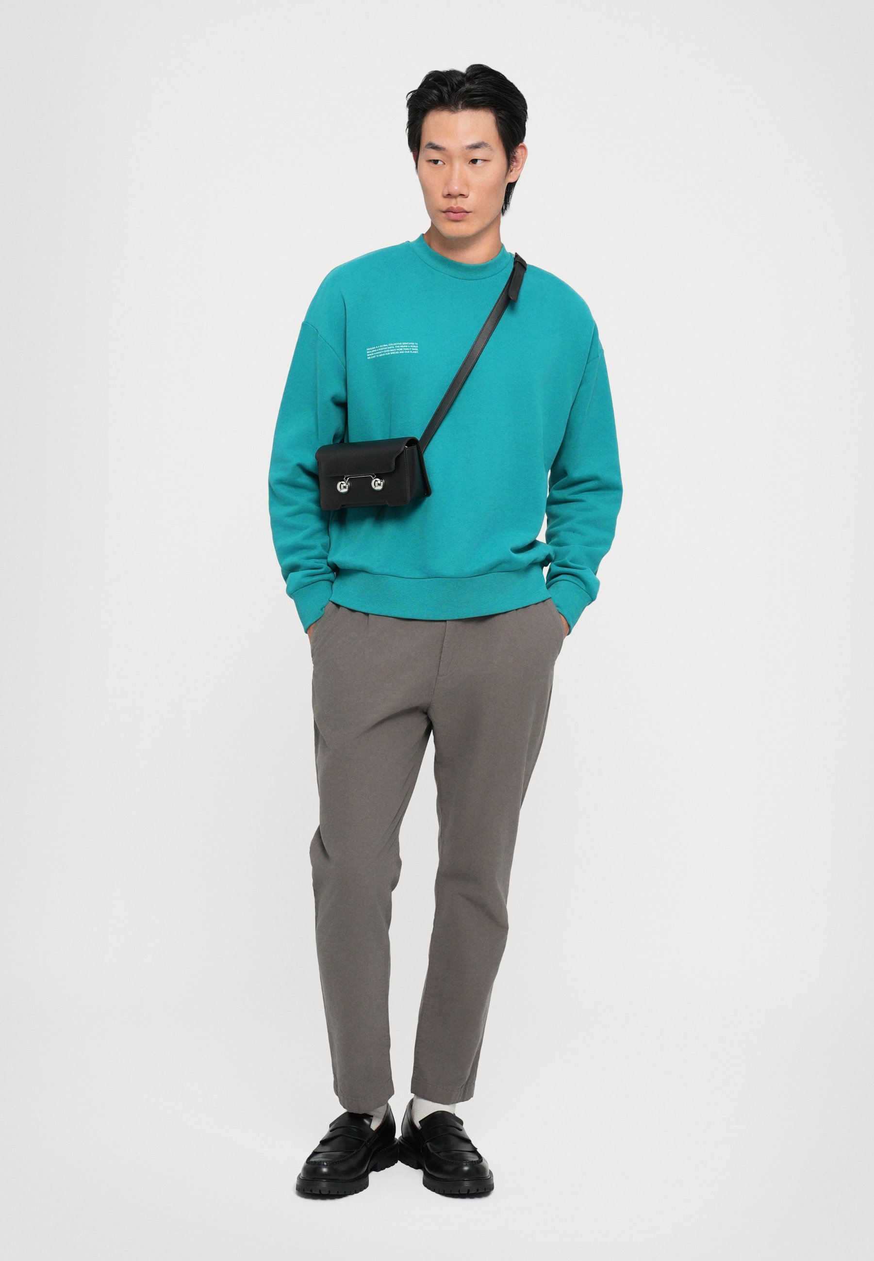 PANGAIA MIDWEIGHT UNISEX - Sweatshirt - turquoise